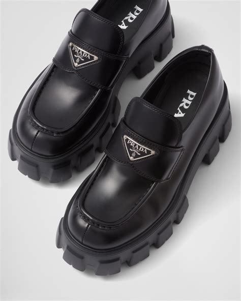 herren schuhe prada|Prada sole loafer shoes.